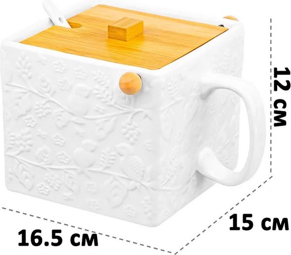 Емкость для хранения Elan Gallery Птички на ветке / 950371