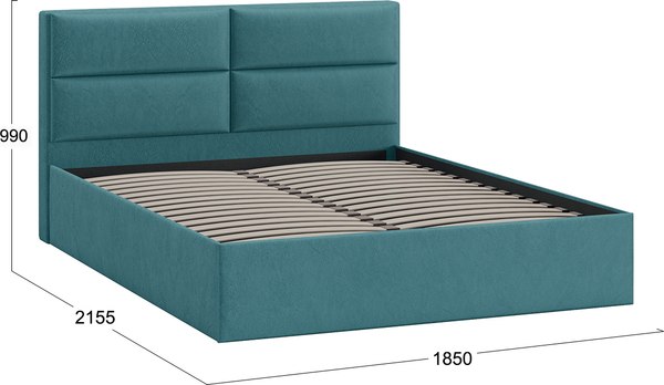 Двуспальная кровать ТриЯ Глосс универсальная тип 1 180x200