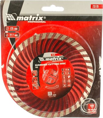 Отрезной диск алмазный Matrix Professional 73179