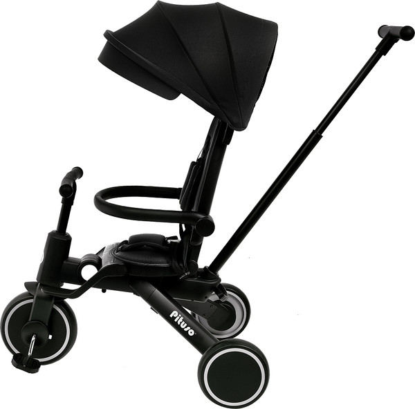 Трехколесный велосипед с ручкой Pituso Leve Pro / T8-Black