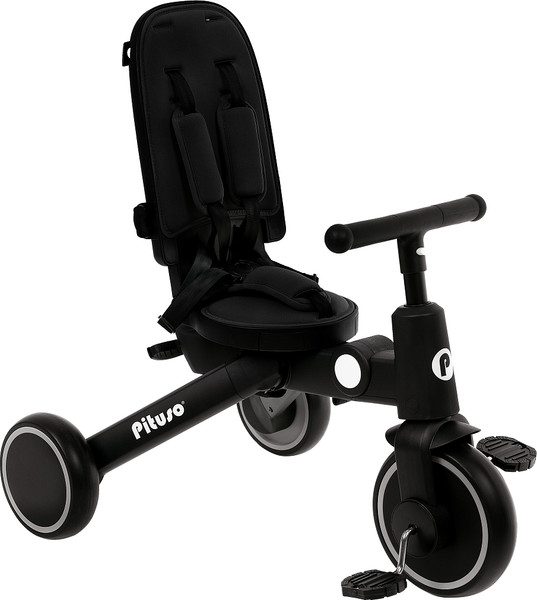 Трехколесный велосипед с ручкой Pituso Leve Pro / T8-Black