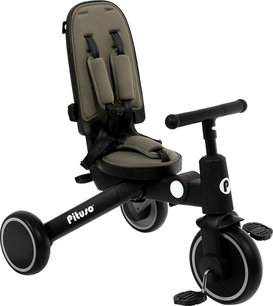 Трехколесный велосипед с ручкой Pituso Leve Pro / T8-Khaki