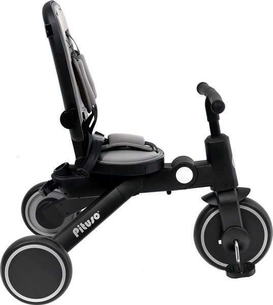 Трехколесный велосипед с ручкой Pituso Leve Pro / T8 Plus-Grey