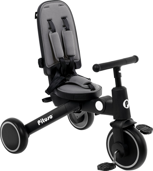 Трехколесный велосипед с ручкой Pituso Leve Pro / T8 Plus-Grey