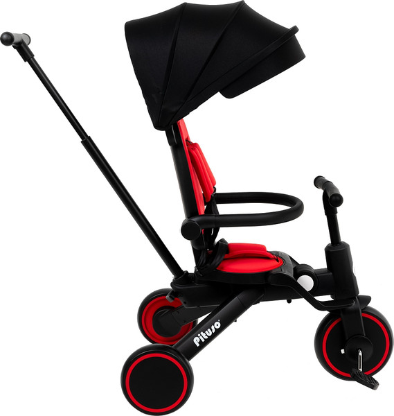 Трехколесный велосипед с ручкой Pituso Leve Pro / T8 Plus-Red