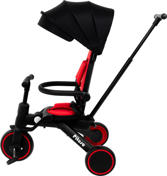Трехколесный велосипед с ручкой Pituso Leve Pro / T8 Plus-Red