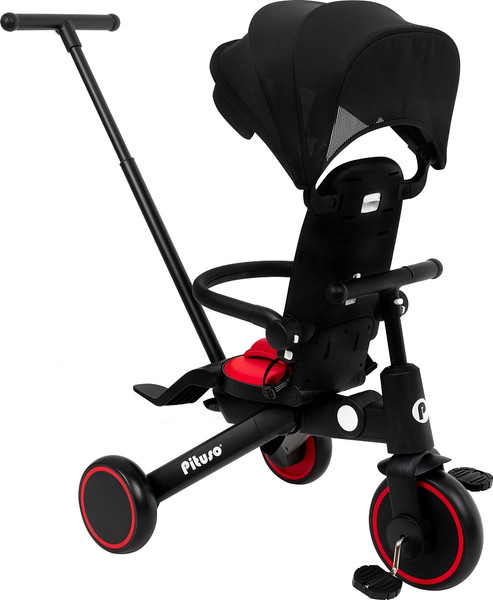 Трехколесный велосипед с ручкой Pituso Leve Pro / T8 Plus-Red
