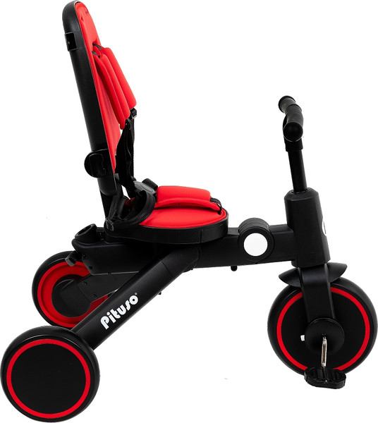 Трехколесный велосипед с ручкой Pituso Leve Pro / T8 Plus-Red