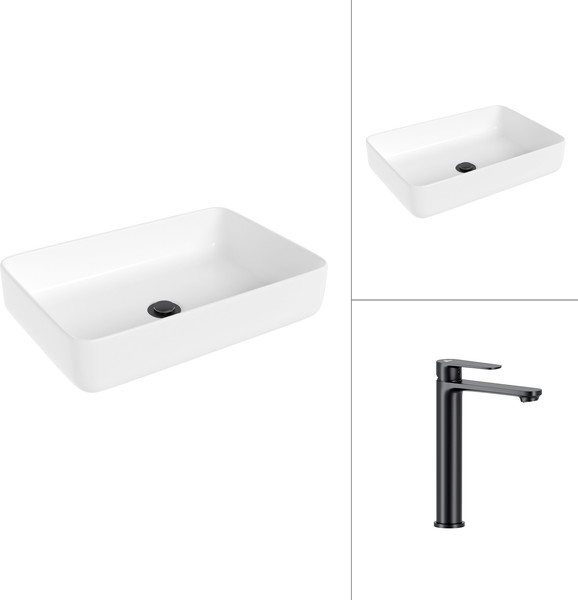 Умывальник со смесителем Lauter 21487-50 + Moon 21СК8691BS - фото