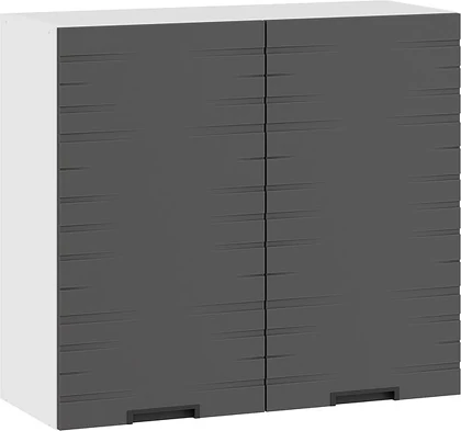 Шкаф навесной для кухни ТриЯ Гренада фреза 1В8 с двумя дверями - фото