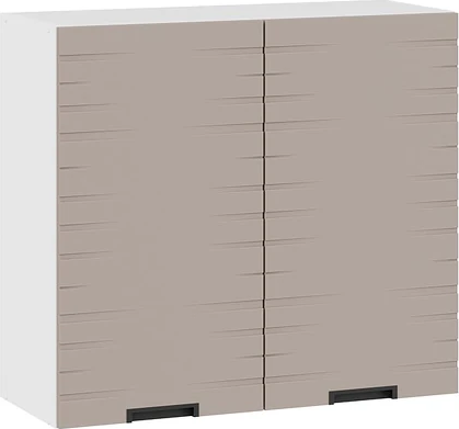 Шкаф навесной для кухни ТриЯ Гренада фреза 1В8 с двумя дверями - фото