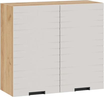 Шкаф навесной для кухни ТриЯ Гренада фреза 1В8 с двумя дверями - фото