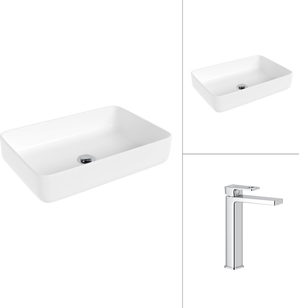 Умывальник со смесителем Lauter 21487-50 + Cascade 21СК0655C - фото