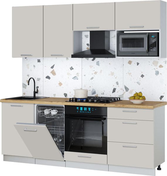 Кухонный гарнитур Интерлиния Мила Gloss 2.15-ПМ4 - фото