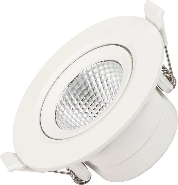 Точечный светильник Arlight LTD-POLAR-TURN-R90-7W Warm3000 WH 36deg / 032310 - фото