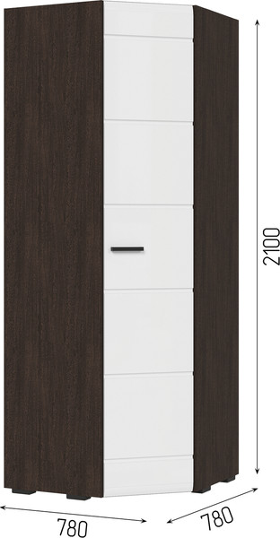 Шкаф Стендмебель Либерти ШК 05 угловой 780