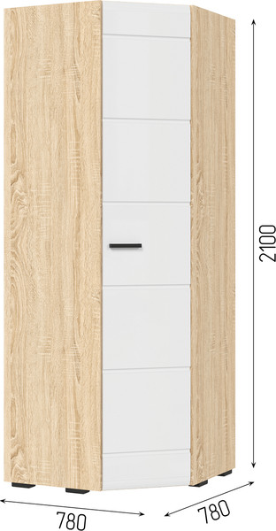 Шкаф Стендмебель Либерти ШК 05 угловой 780