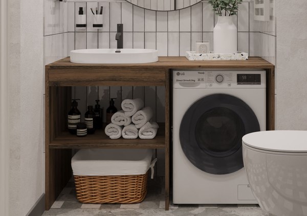 Тумба под умывальник ЗОВ Стамбул 130 / S130LAW0LAWWMC2BCL - фото