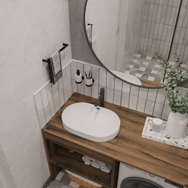 Тумба под умывальник ЗОВ Стамбул 130 / S130LAW0LAWWMC2BCL