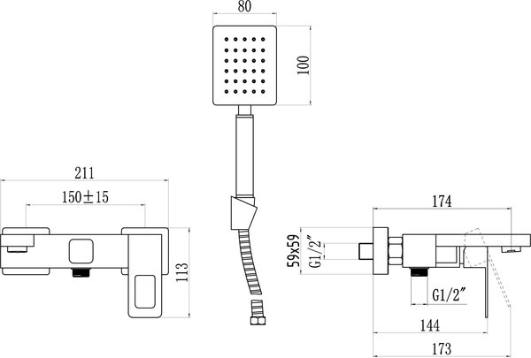 Смеситель Savol S-SUS4003H