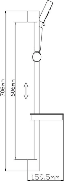 Душевой гарнитур Potato P9025