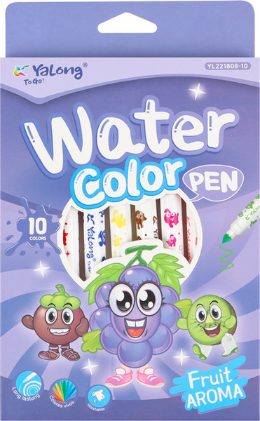 Фломастеры Yalong YL221808-10 - фото