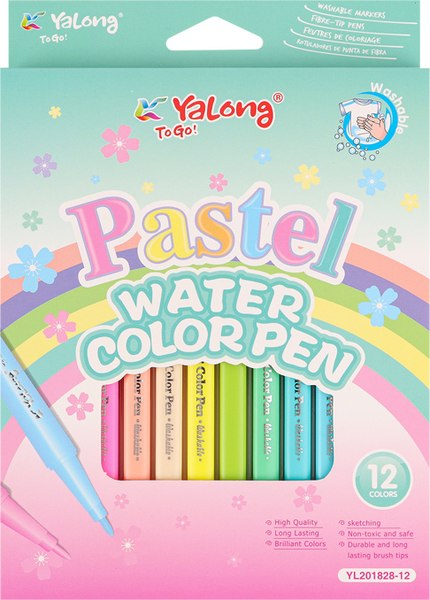 Фломастеры Yalong YL201828-12 - фото