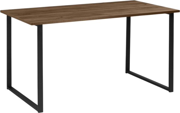 Обеденный стол Notta Лиман 117х77 / 615152 (дуб крафт табачный/черный матовый) - фото
