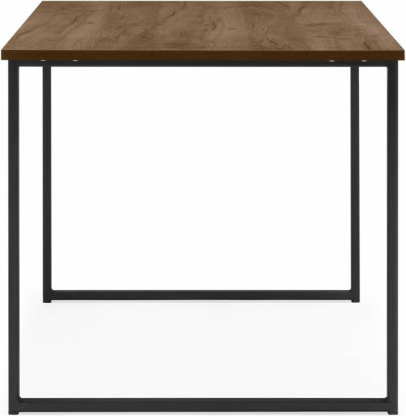 Обеденный стол Notta Лиман 117х77 / 615152 (дуб крафт табачный/черный матовый)