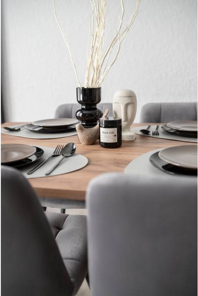 Обеденный стол Notta Лиман 117х77 / 615152 (дуб крафт табачный/черный матовый)