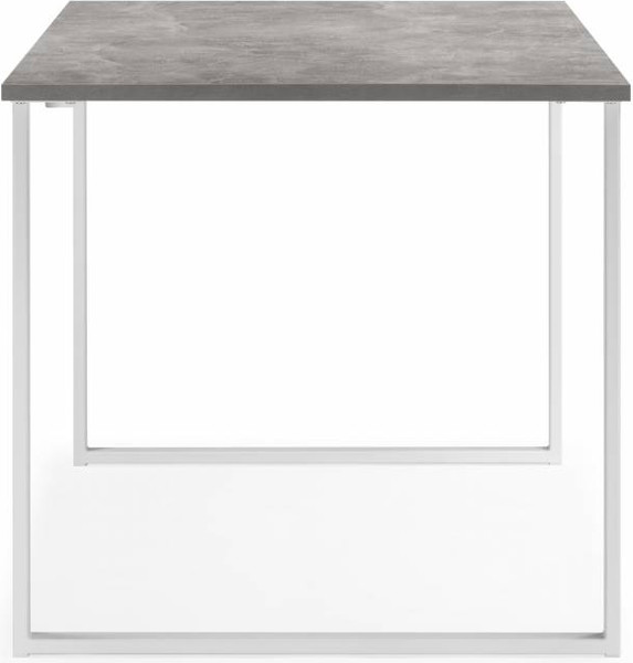 Обеденный стол Notta Лиман 117x77 / 619209 (бетон светлый/белый матовый)