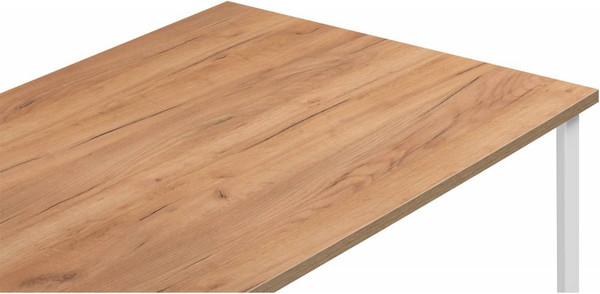 Обеденный стол Notta Лиман 117x77 / 619208 (дуб крафт золотой/белый матовый)