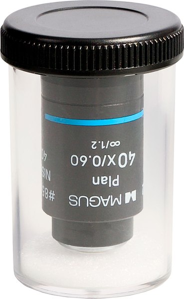 Объектив для микроскопа Magus 40PL60V Plan 40x/0.60/1.2 H60мм / 85122 - фото