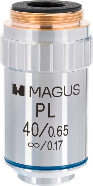 Объектив для микроскопа Magus MP40 40x/0.65 Plan/0.17 / 85239 - фото