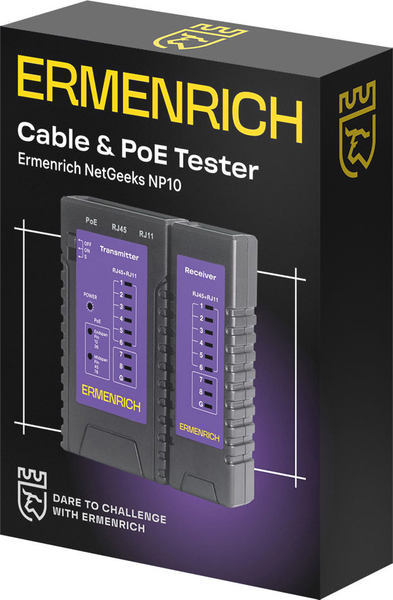Кабельный тестер Ermenrich NetGeeks NP10 / 85300