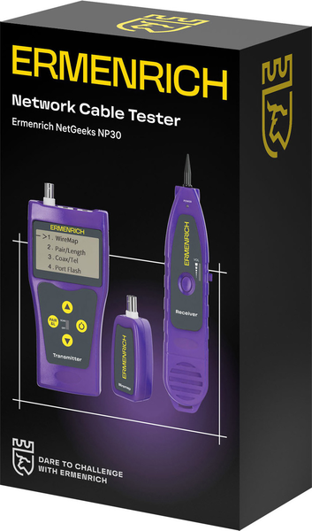 Кабельный тестер Ermenrich NetGeeks NP30 / 85301