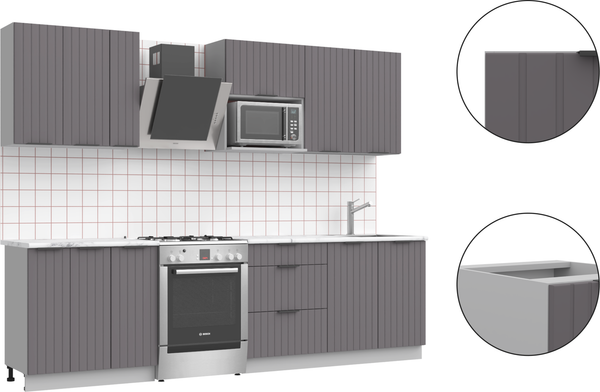 Кухонный гарнитур Arvento АНТА-плюс 2.2м