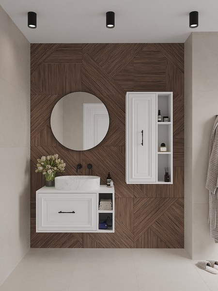 Шкаф для ванной ЗОВ Анталья / ALWMW