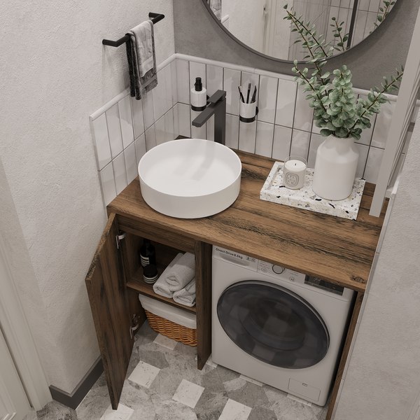 Тумба под умывальник ЗОВ Стамбул 100 / S100LAW0LAWWMD