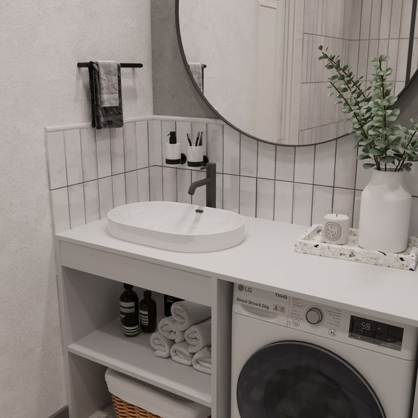 Тумба под умывальник ЗОВ Стамбул Премиум 130 / S130LWP0LWPWMC2BCL