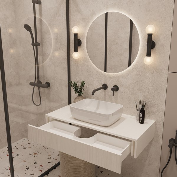 Тумба под умывальник ЗОВ Токио Премиум 100 / TP100WWPTOC2