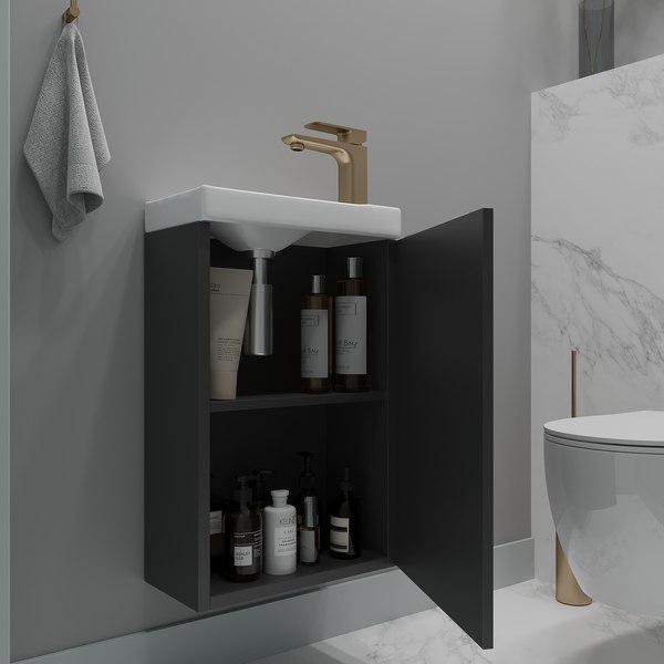 Тумба под умывальник ЗОВ Монови Слим 40 / S40LG0LG7091B