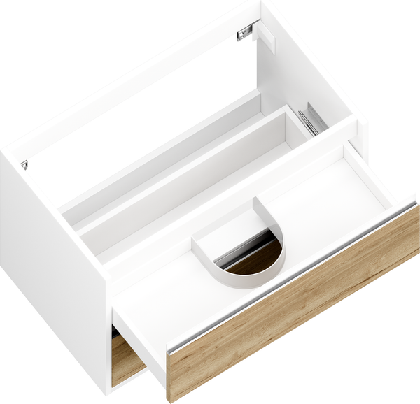 Тумба с умывальником ЗОВ Парма 80 / P80LWP0MHMC1A-LDSPW6002