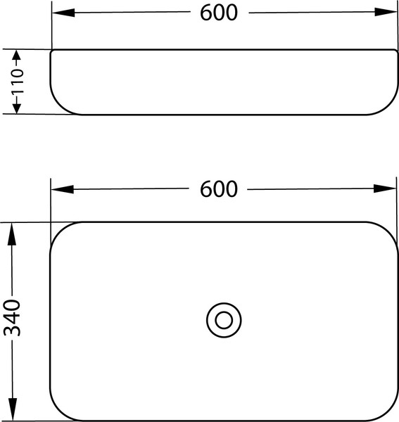Умывальник со смесителем Lauter 21487-60 + Cascade 21СК0655BS
