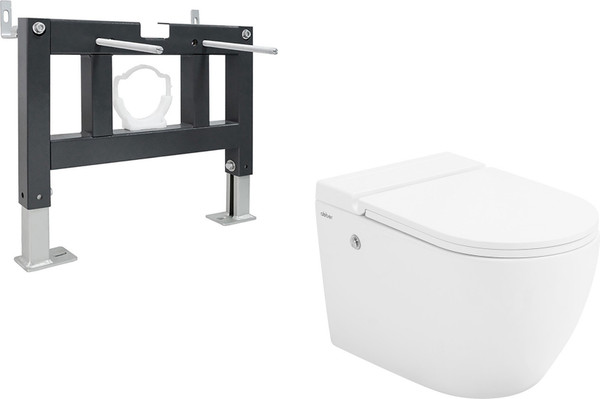 Унитаз подвесной с инсталляцией Abber Bequem AC1108P-AC0101P - фото