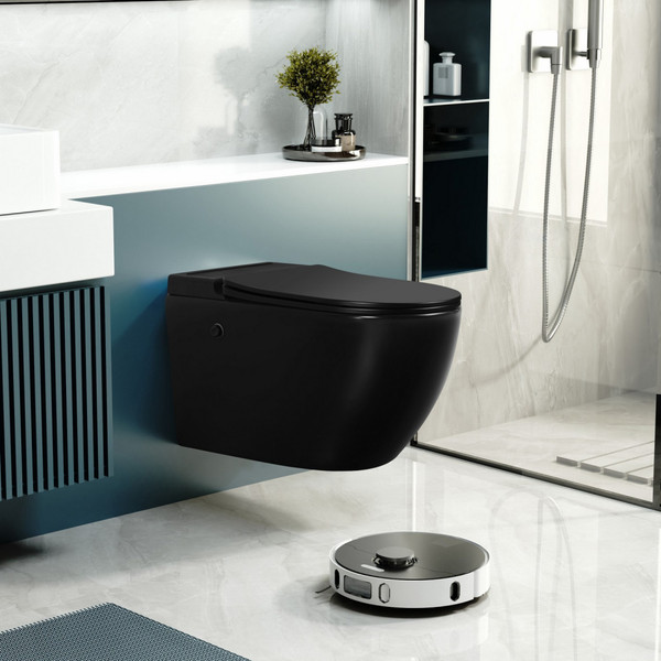 Унитаз подвесной с инсталляцией Abber Bequem AC1108PMB-AC0101P