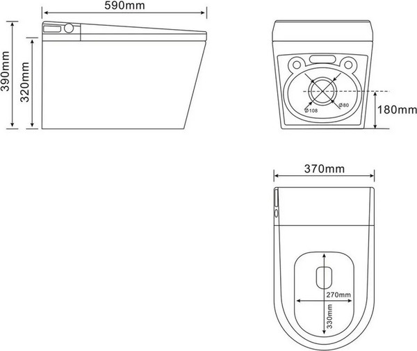 Унитаз подвесной с инсталляцией Abber Bequem AC1119S-AC0101P