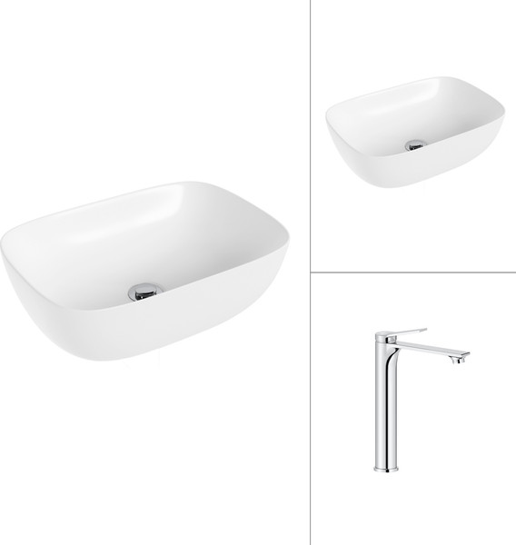 Умывальник со смесителем Lauter 21493A + Rio 21AM12672