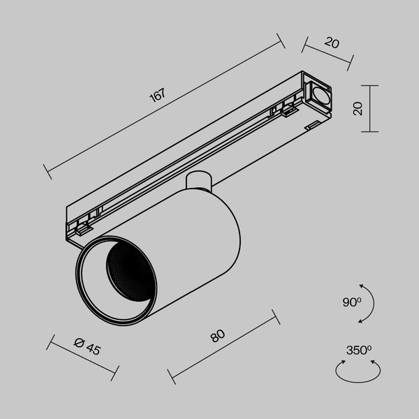 Светильник уличный Maytoni Focus Led O-TR02-1-S-8WB4K