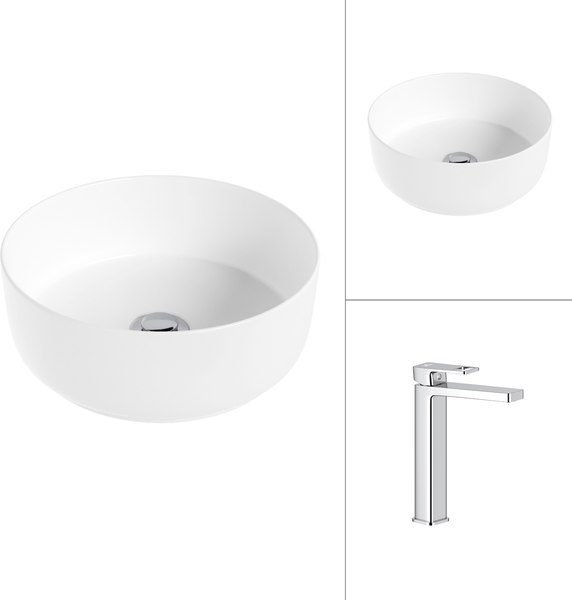 Умывальник со смесителем Lauter 21499-31 + Cascade 21СК0655C - фото